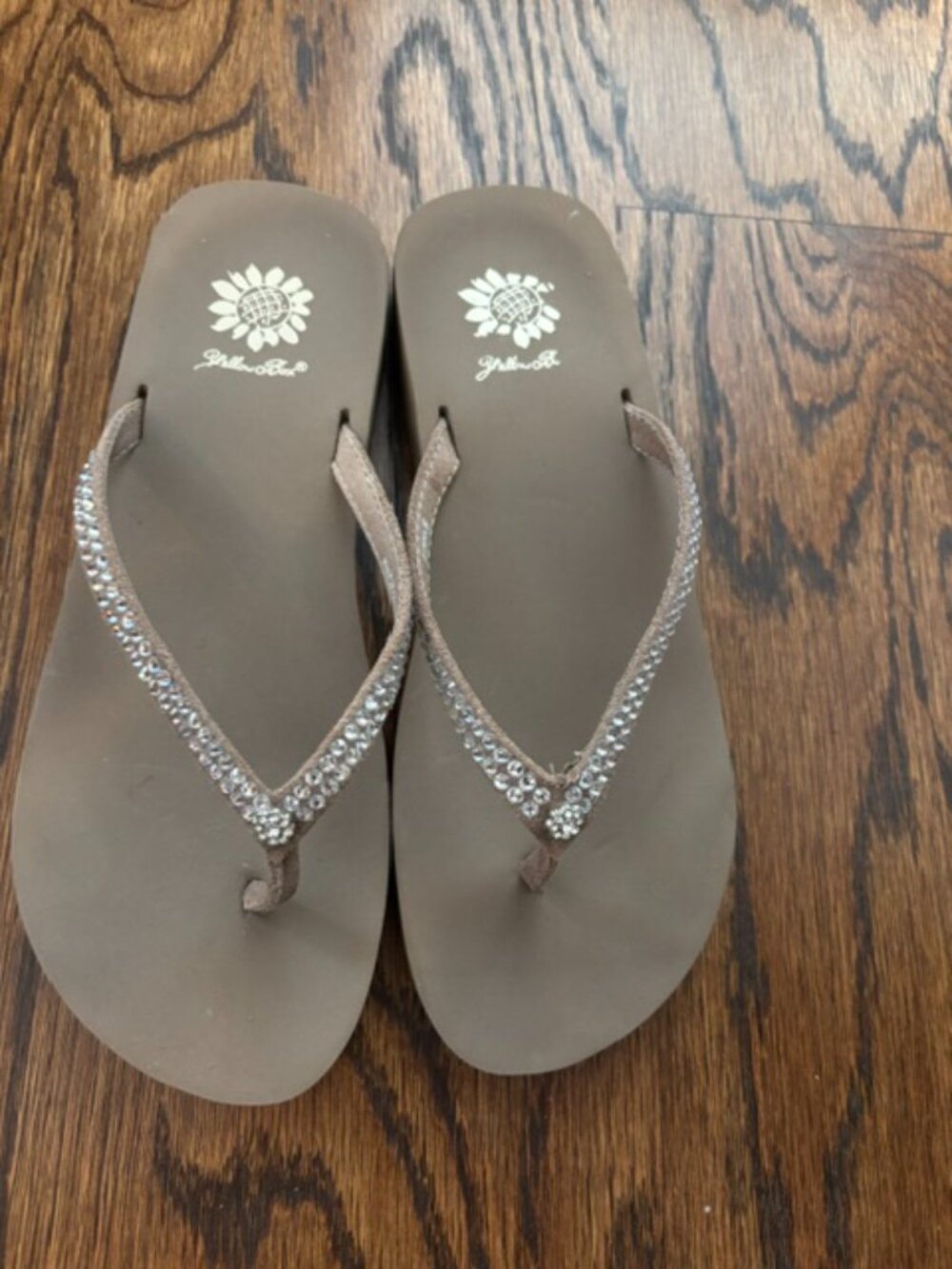 Yellow Box Jello Sandals (flip flops) Rich Taupe - 8 - Picture 2 of 4